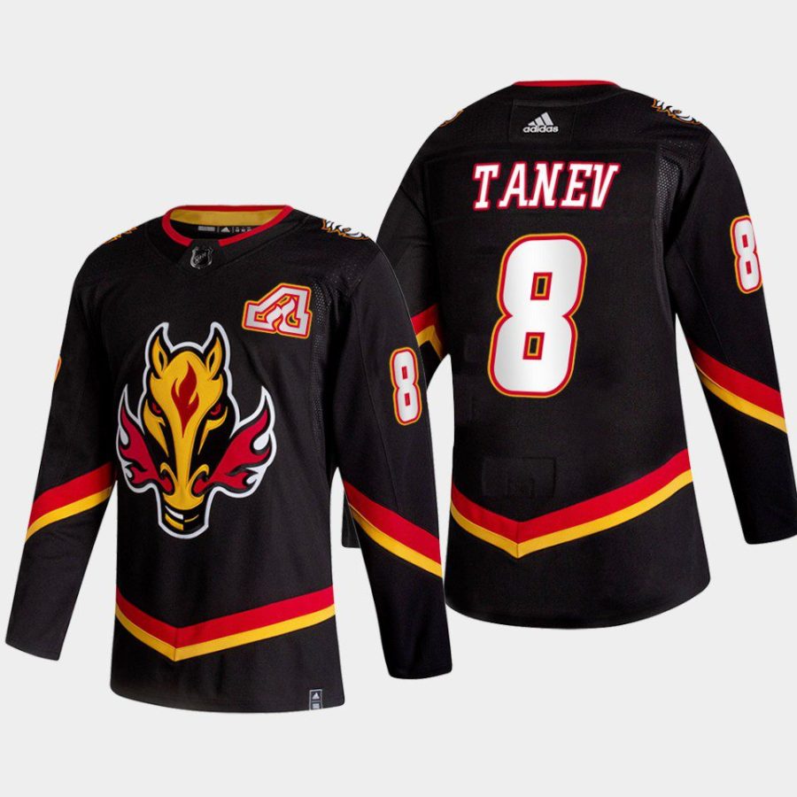 2022 23 christopher tanev flames black alternate authentic jersey