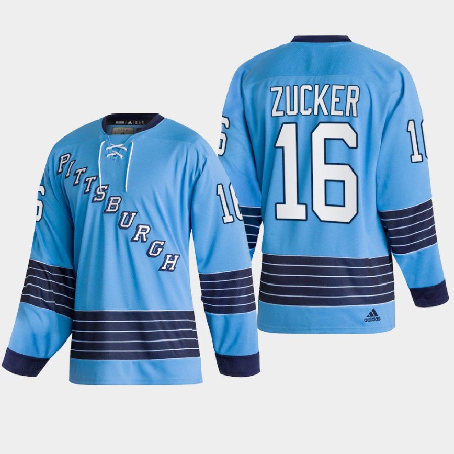 2022 jason zucker penguins blue team classics heritage jersey