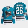 2022 jasper weatherby sharks teal team classics authentic jersey