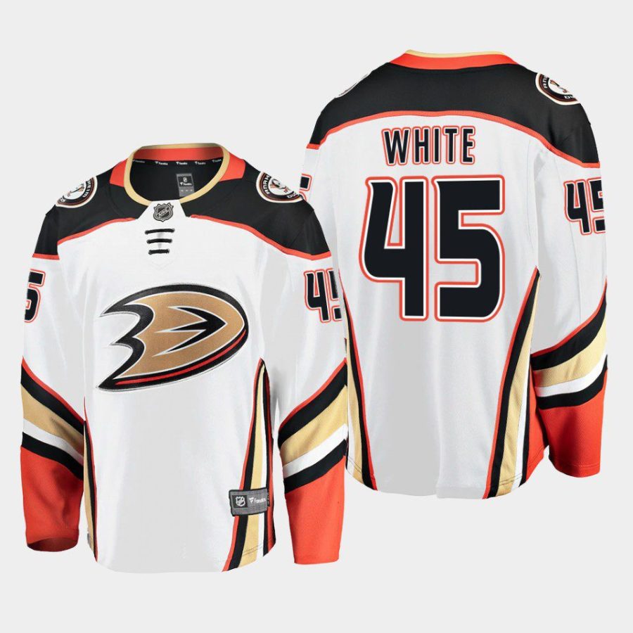 anaheim ducks colton white away breakaway player jersey white