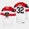 austria hockey bernd wolf 2022 iihf world championship home jersey white