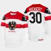 austria hockey david kickert 2022 iihf world championship home jersey white