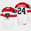 austria hockey marco kasper 2022 iihf world championship home jersey white