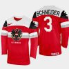 austria hockey peter schneider 2022 iihf world championship away jersey red