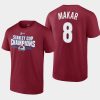 avalanche cale makar burgundy 2022 stanley cup champions t shirt