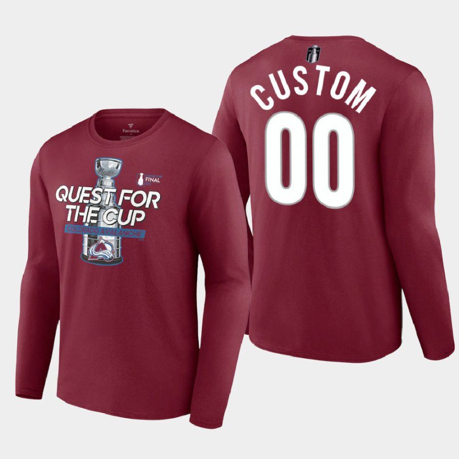 avalanche custom burgundy full strength 2022 stanley cup finals t shirt