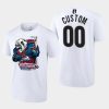 avalanche custom white mascot 2022 central division champs tee