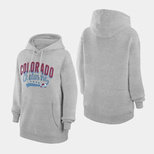 avalanche women gray filigree logo pullover g iii 4her by carl banks hoodie