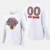 blackhawks custom whitelong sleeve leopard print t shirt