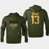 blackhawks max domi olive 2022 salute to service levelwear hoodie