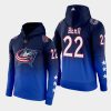 blue jackets jake bean blue reverse retro 2.0 color crash hoodie