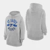 blues women heather gray city graphic fleece pullover hoodie