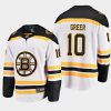 boston bruins a.j. greer away breakaway player jersey white