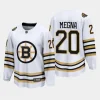 boston bruins jayson megna 100th anniversary 2023 24 premier breakaway player jersey white