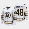 boston bruins matt grzelcyk 100th anniversary 2023 24 premier breakaway player jersey white