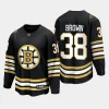 boston bruins patrick brown 100th anniversary 2023 24 premier jersey black