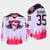 brayden peters whl hitmen white 2023 bret hart themed three count jersey