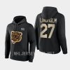 bruins hampus lindholm black 2023 winter classic primary logo pullover hoodie