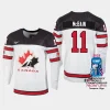 canada hockey jack mcbain 2023 iihf world championship men home jersey white