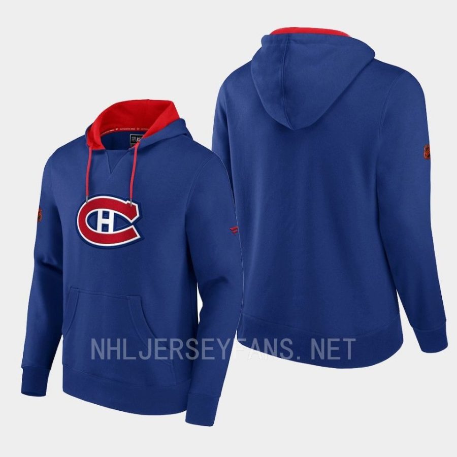 canadiens blue special edition 2.0 team logo pullover hoodie