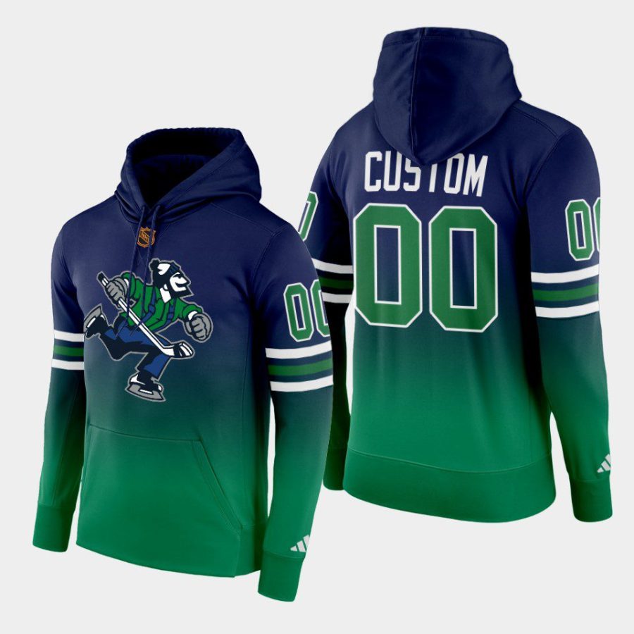 canucks custom navy green reverse retro 2.0 special edition hoodie