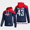 capitals tom wilson navy stylish aeroready pullover hoodie