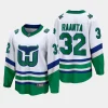 carolina hurricanes antti raanta whalers premier breakaway jersey white