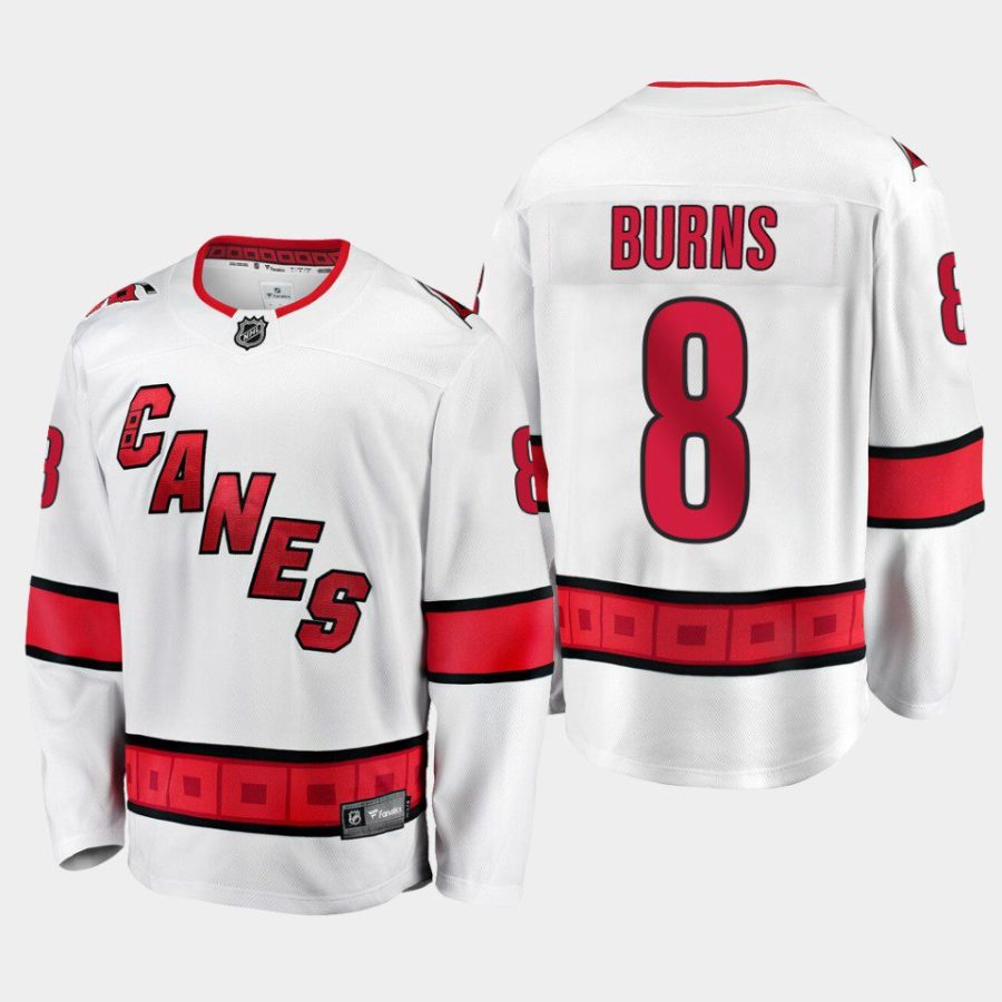 carolina hurricanes brent burns away breakaway player jersey white