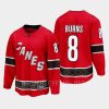 carolina hurricanes brent burns special edition 2.0 2022 breakaway retro jersey red