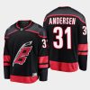 carolina hurricanes frederik andersen primary home 2022 23 breakaway player jersey black