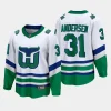 carolina hurricanes frederik andersen whalers premier breakaway jersey white