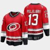 carolina hurricanes jesse puljujarvi 25th anniversary premier breakaway jersey red