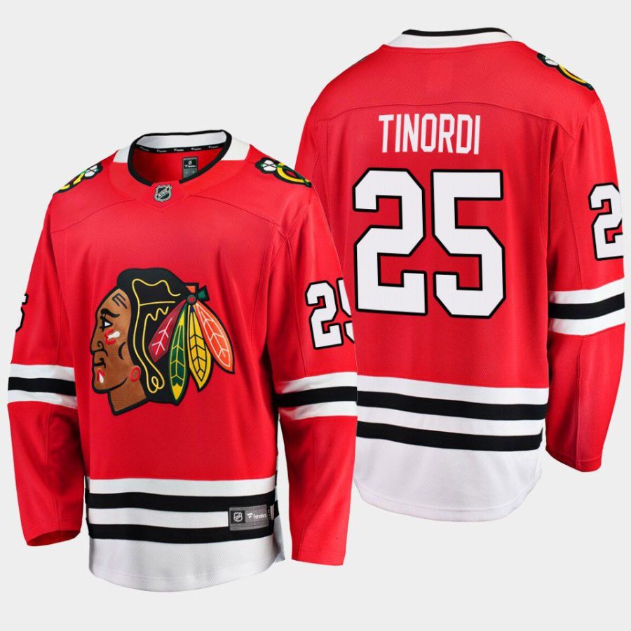 chicago blackhawks jarred tinordi home breakaway player jersey red