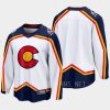 colorado avalanche blank special edition 2.0 2022 breakaway retro jersey white