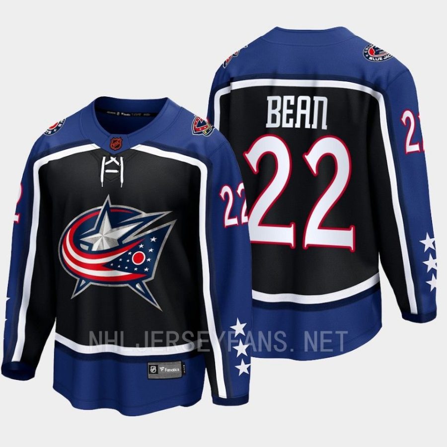 columbus blue jackets jake bean special edition 2.0 2022 breakaway retro jersey navy