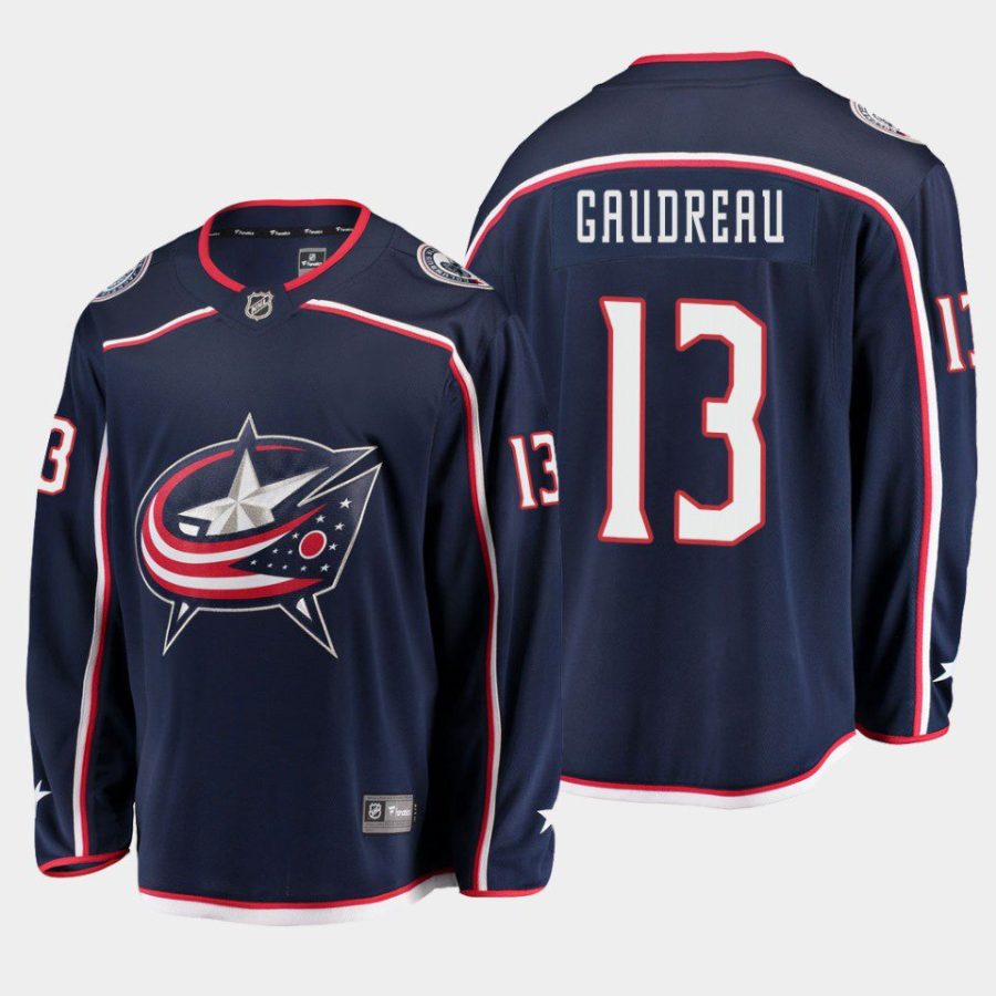 columbus blue jackets johnny gaudreau home 2022 breakaway player jersey navy