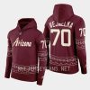 coyotes karel vejmelka garnet 2022 23desert night alternate pullover hoodie