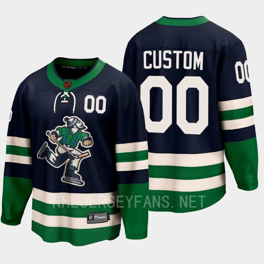 custom canucks navy 2022special edition 2.0 breakaway jersey