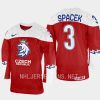 czech republic david spacek 2023 iihf world junior championship jersey red