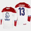 czechia hockey jakub vrana 2022 iihf world championship home jersey white