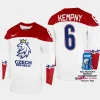 czechia hockey michal kempny 2023 iihf world championship men home jersey white