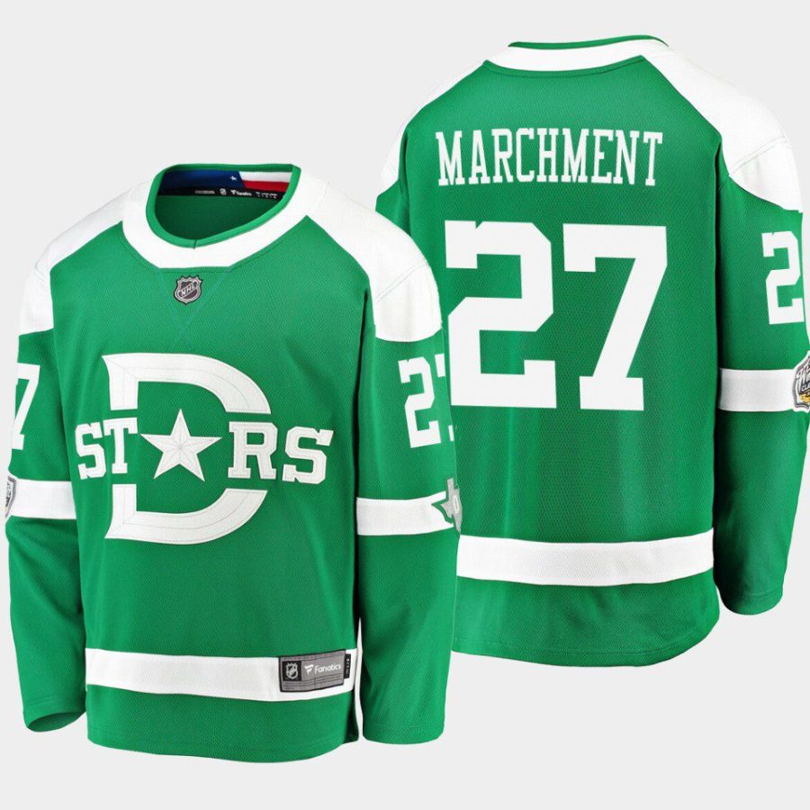 dallas stars mason marchment winter classic breakaway player jersey green