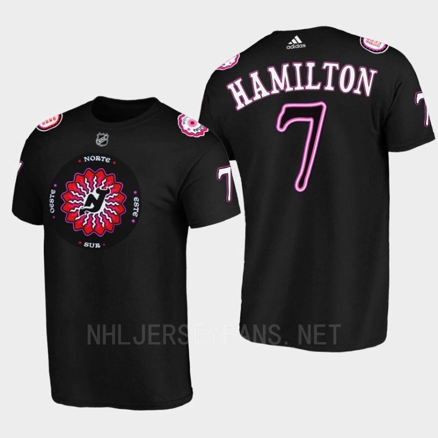 devils dougie hamilton black limited hispanic heritage night t shirt