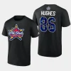 devils jack hughes black primary logo 2024 nhl all star t shirt