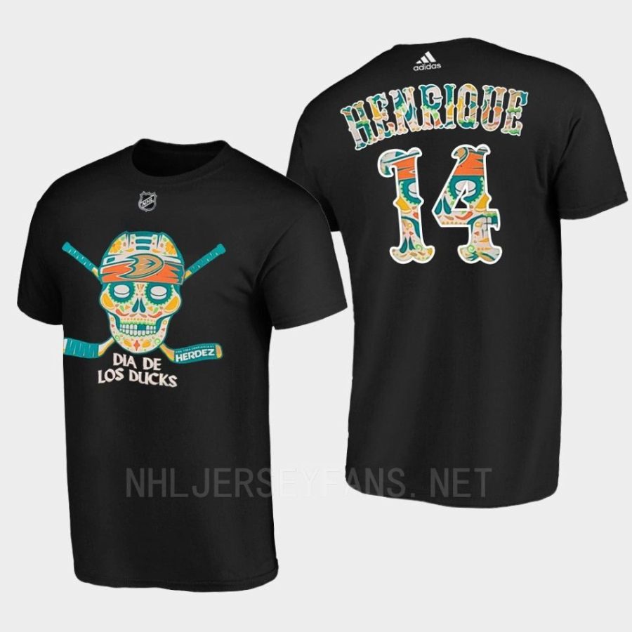 ducks adam henrique black dia de muertos night tee