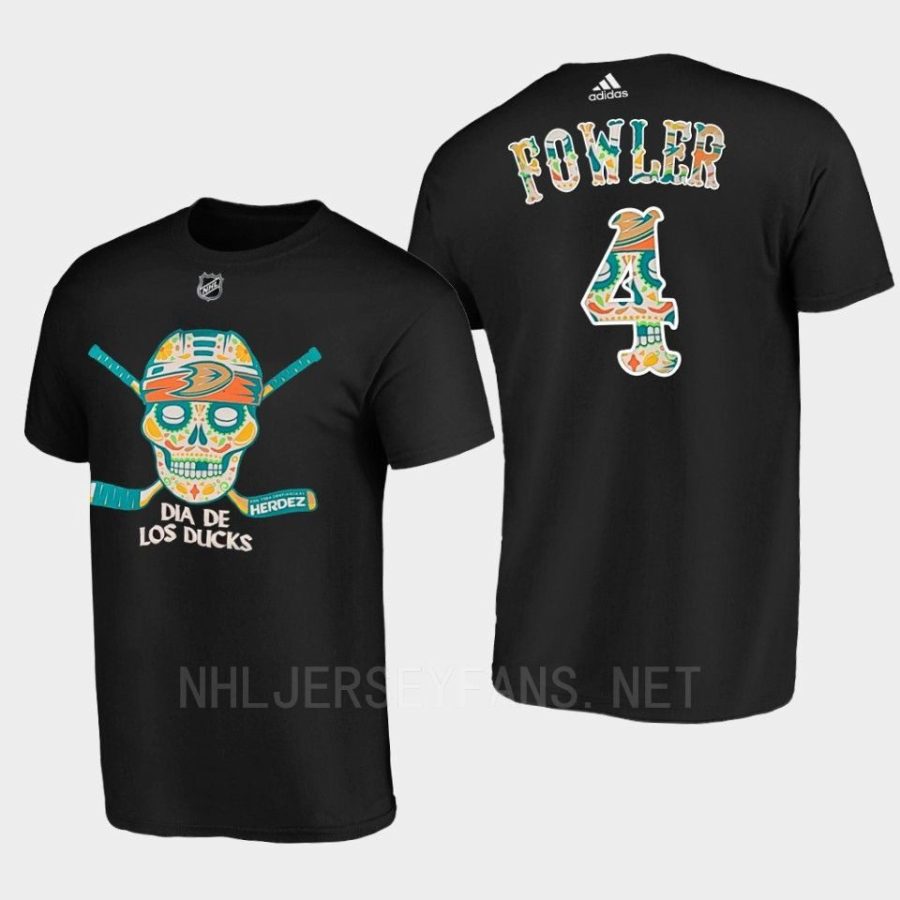 ducks cam fowler black dia de muertos night tee