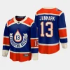 edmonton oilers mattias janmark 2023 nhl heritage classic premier breakaway player jersey royal