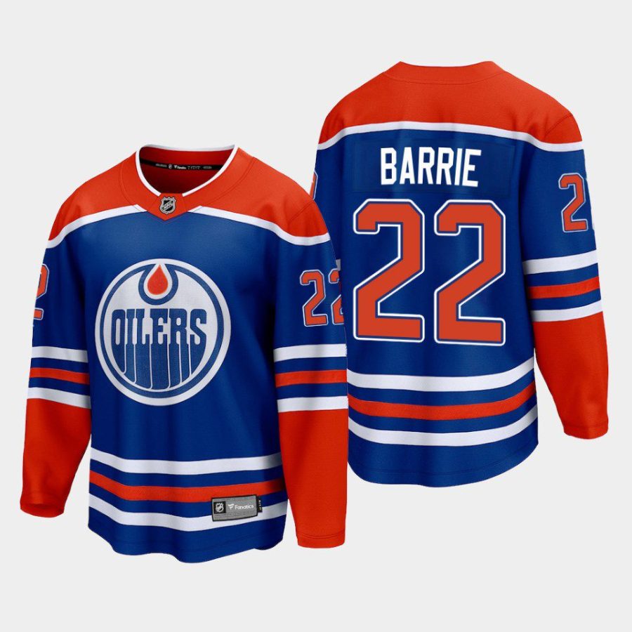 edmonton oilers tyson barrie home 2022 23 premier breakaway player jersey royal