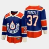 edmonton oilers warren foegele 2023 nhl heritage classic premier breakaway player jersey royal