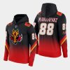 flames andrew mangiapane black red alternate color crash hoodie